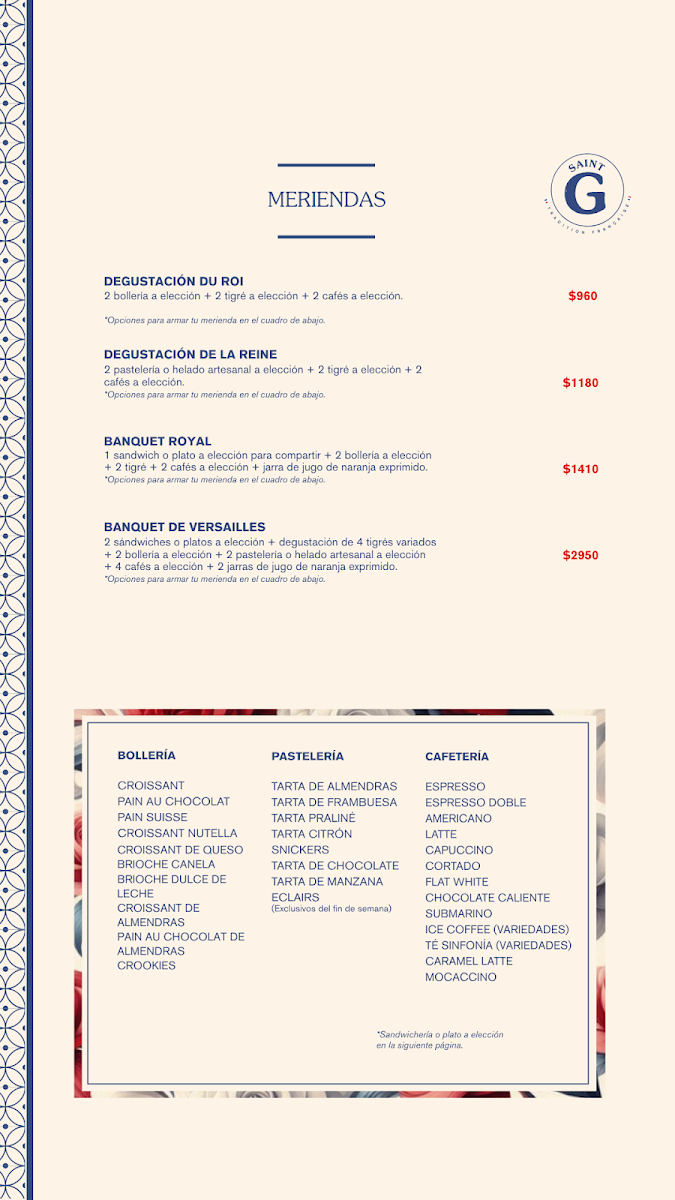 Menu Saint Germain Cafe Parisien-6